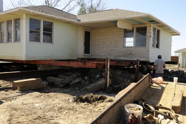 RAISE & ADD FLOOD-FLOW FOUNDATIONS